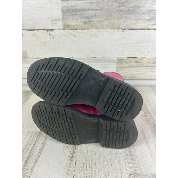 Dr. Martens Womens 5.5 Pink 1460 Drench Platform Rain Combat Boots - Picture 6 of 9